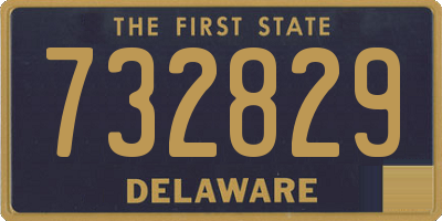 DE license plate 732829