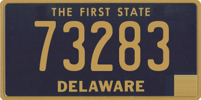 DE license plate 73283