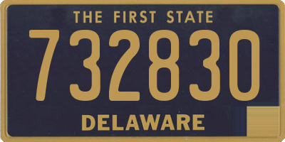 DE license plate 732830