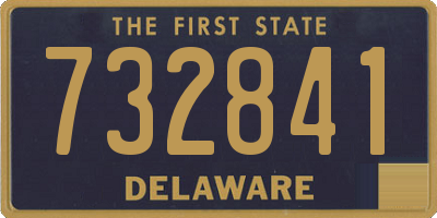 DE license plate 732841