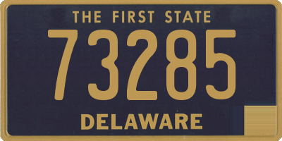 DE license plate 73285