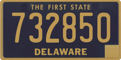 DE license plate 732850
