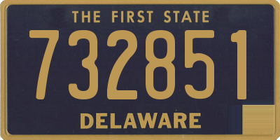 DE license plate 732851