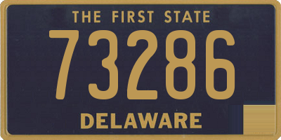 DE license plate 73286