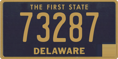 DE license plate 73287