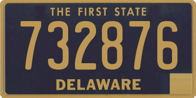 DE license plate 732876
