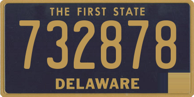 DE license plate 732878