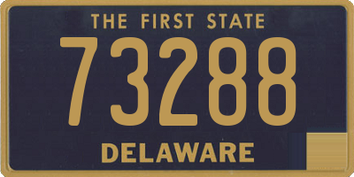 DE license plate 73288