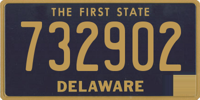 DE license plate 732902