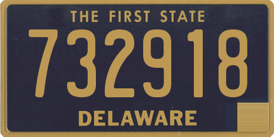 DE license plate 732918