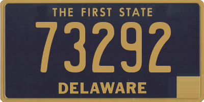 DE license plate 73292
