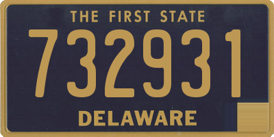DE license plate 732931