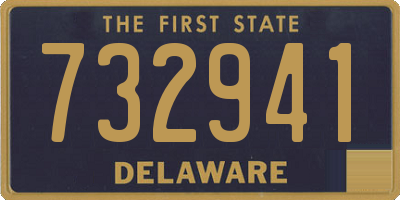 DE license plate 732941