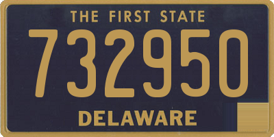 DE license plate 732950