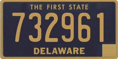 DE license plate 732961