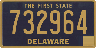 DE license plate 732964