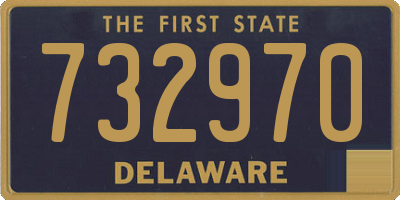 DE license plate 732970