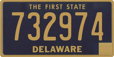 DE license plate 732974