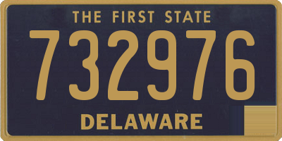 DE license plate 732976