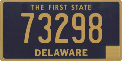 DE license plate 73298