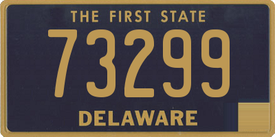 DE license plate 73299
