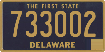 DE license plate 733002