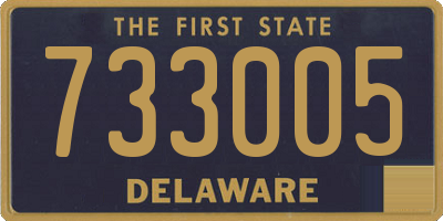 DE license plate 733005