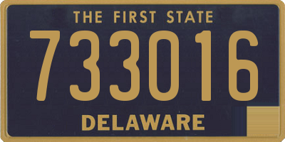 DE license plate 733016