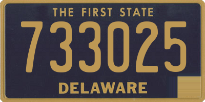 DE license plate 733025