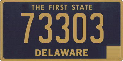 DE license plate 73303