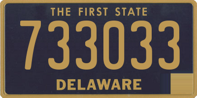 DE license plate 733033