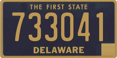 DE license plate 733041