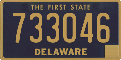 DE license plate 733046