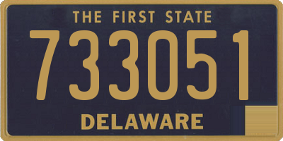DE license plate 733051