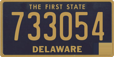 DE license plate 733054