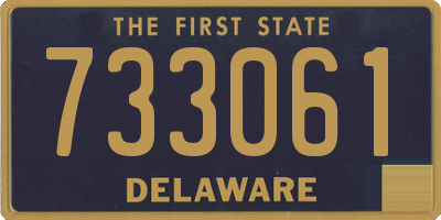 DE license plate 733061