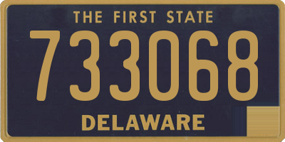 DE license plate 733068
