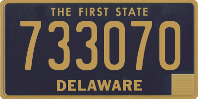DE license plate 733070