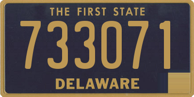 DE license plate 733071