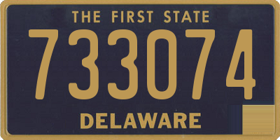 DE license plate 733074
