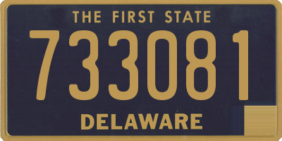 DE license plate 733081