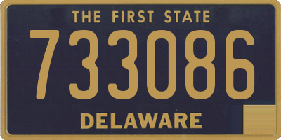 DE license plate 733086