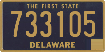 DE license plate 733105