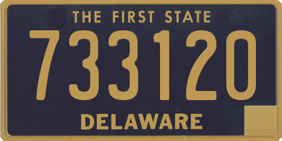 DE license plate 733120