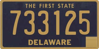 DE license plate 733125