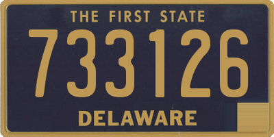 DE license plate 733126