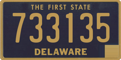 DE license plate 733135