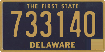 DE license plate 733140