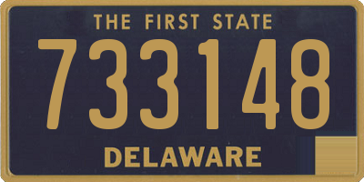 DE license plate 733148
