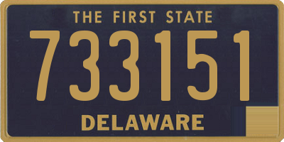 DE license plate 733151